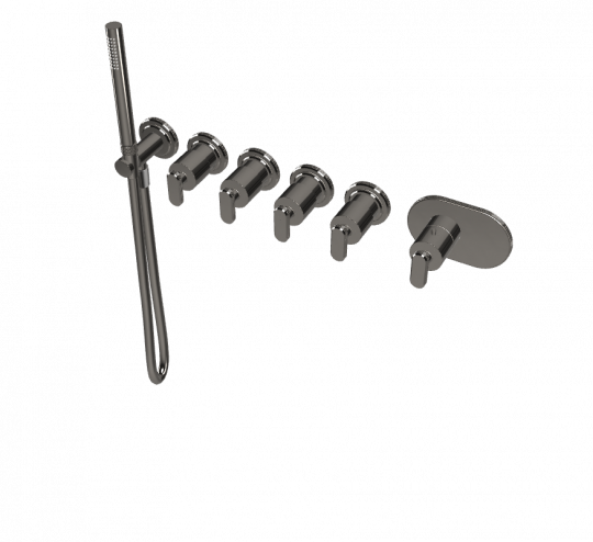 Термостатический смеситель Fima - Carlo Frattini Park Lane встраиваемый для душа F1368X4 схема 3