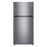 Холодильник с морозильником LG GR-H802HMHL серебристый