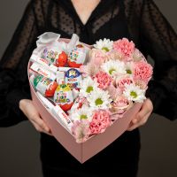 Сердце с киндерами размер М