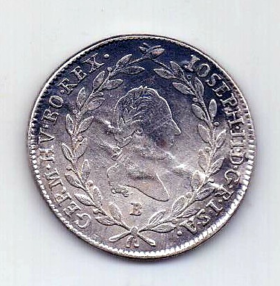 20 крейцеров 1785 Кремниц Венгрия Австрия Священная Римская Империя