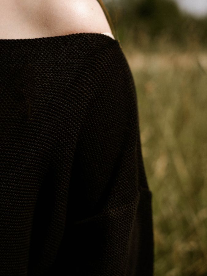 Платье Ondata вязаное черное