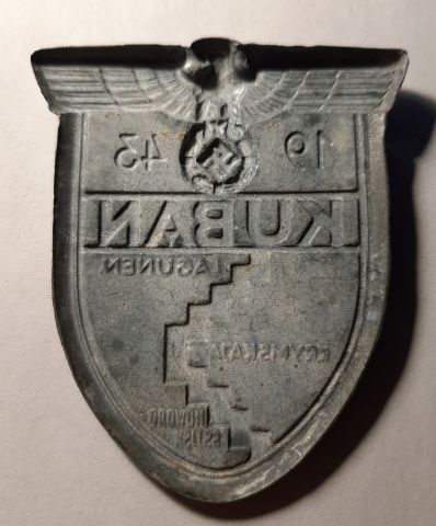 Наградной щит за Кубань 1943 Германия Рейх AUNC Редкость RARE