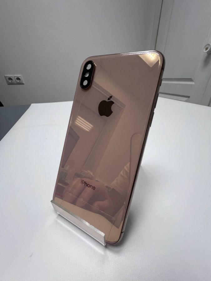 Apple iPhone корпус XS сборе со шлейфами, стеклом камеры оригинал с разбора (снятый) потертости на рамке, крышка почти идеал  золотой