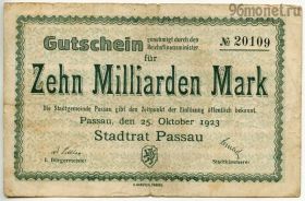 Германия. Нотгельд г. Пассау 10.000.000.000 марок 1923