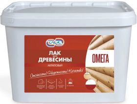 Лак для Дерева Сагус Омега 2.8кг Акриловый, Универсальный с Уф-Фильтром Бесцветный для Внутренних и Наружных Работ