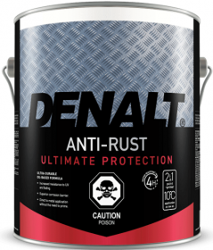 Эмаль Жидкий Пластик 3.78л Зеленый Denalt Metall Anti-Rust Enamel 2 in1 Liquid Plastic Полиуретановая Износостойкая, Антикоррозионная.