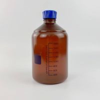 Банка для реактивов 5drops GL45, 2000 мл, полипропилен, темная, с синей винтовой крышкой