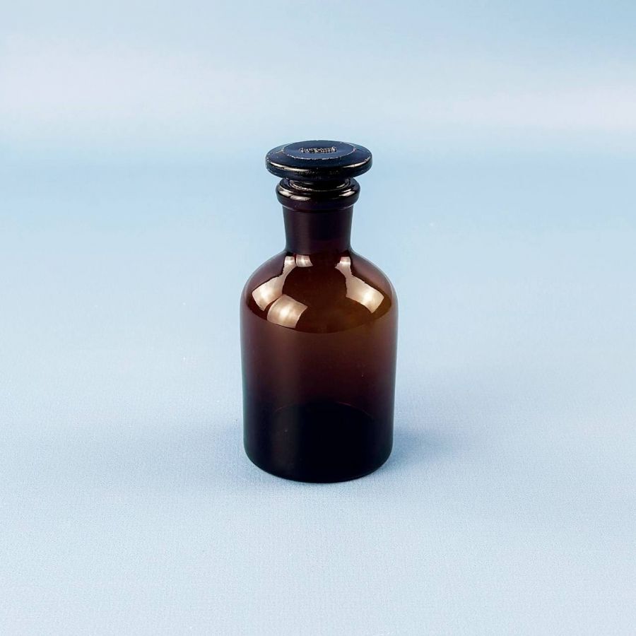 Склянка (штанглас) 5drops, 125 мл, темное стекло, с притёртой пробкой, узкое горло