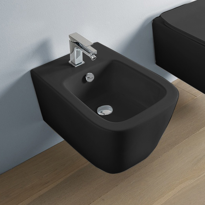 Черное подвесное биде Artceram A16 ASB001 17 00