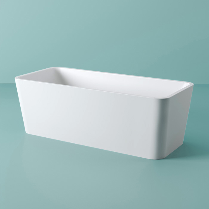 Отдельностоящая ванна ArtCeram Square искусственный камень ACW004