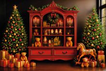 Фон стена "Christmas wall №27"