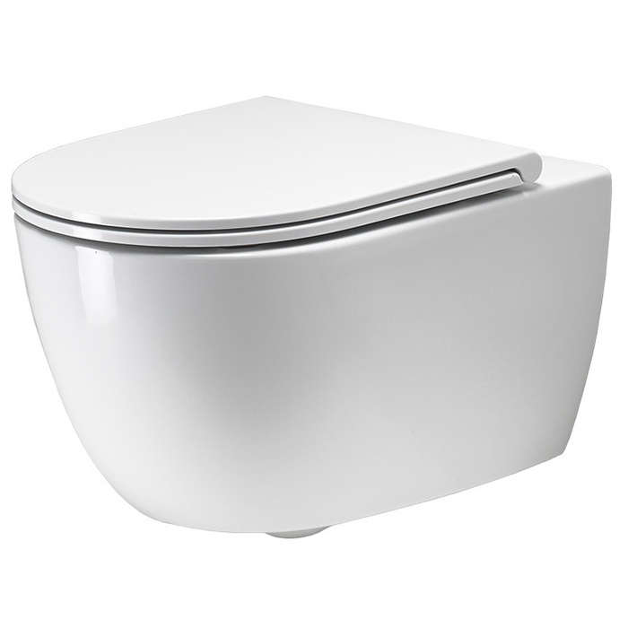 Унитаз Simas Trevi подвесной, безободковый TRV18 цена от 45 220 ₽ Фото Унитаз Simas Trevi подвесной, безободковый TRV18