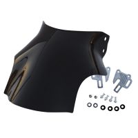 Ветровик для круглой фары мотоцикла черный