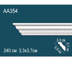 Карниз Потолочный Perfect AA354 Д240xШ3.3xВ3.7 см /Перфект.
