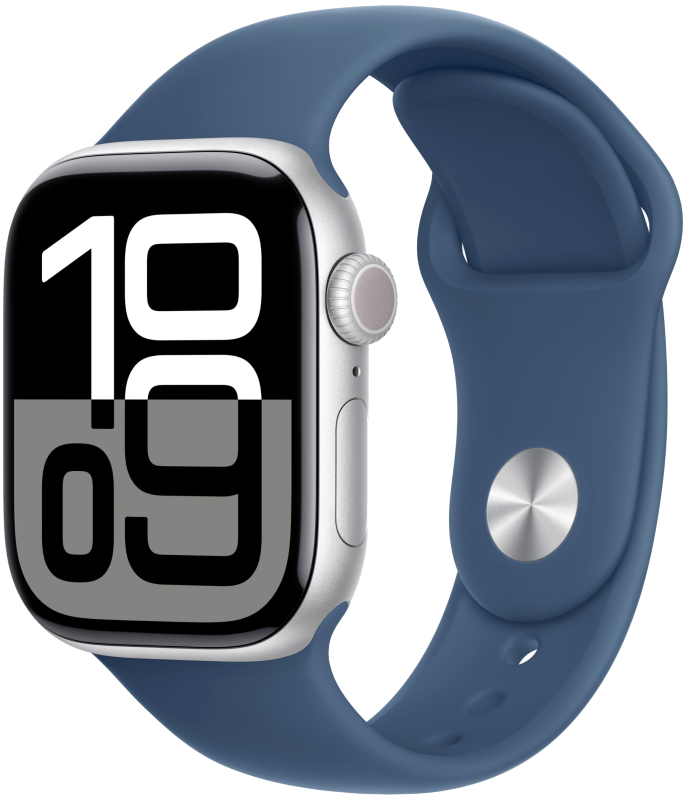 Apple watch S10 46 Silver Denim SB M/L MWWM3