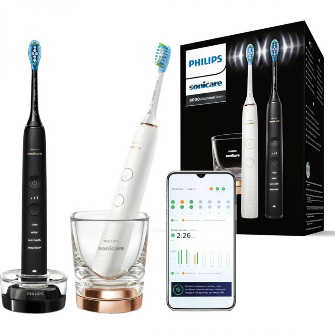 Электрическая зубная щетка Philips Sonicare DiamondClean 9000 HX9914/57