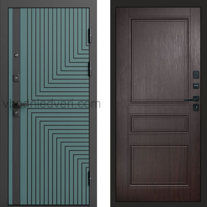Входная дверь Termo-door Квантум velutto verde - Класскика Венге