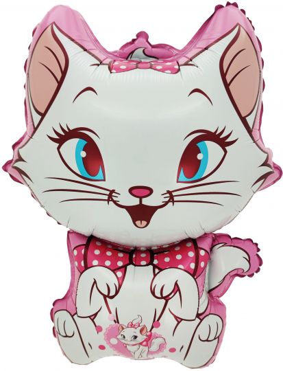 Кошечка шар фигурный фольгированный с гелием