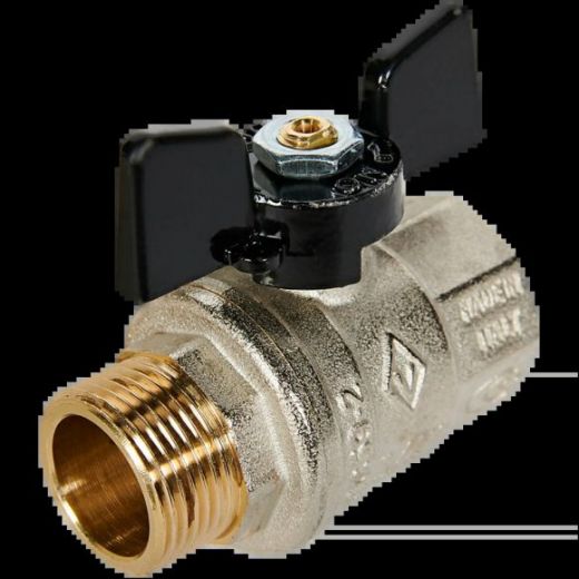 Кран шаровой НВ 3/4 бабочка OREGON серия 307 полный проход Bugatti