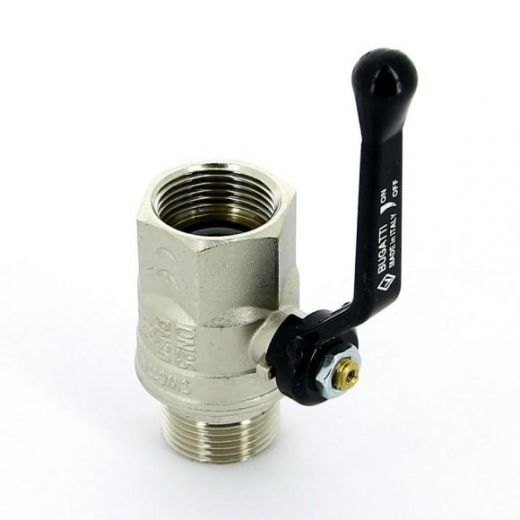 Кран шаровой НВ 1" ручка NEW JERSEY серия 915 полный проход Bugatti