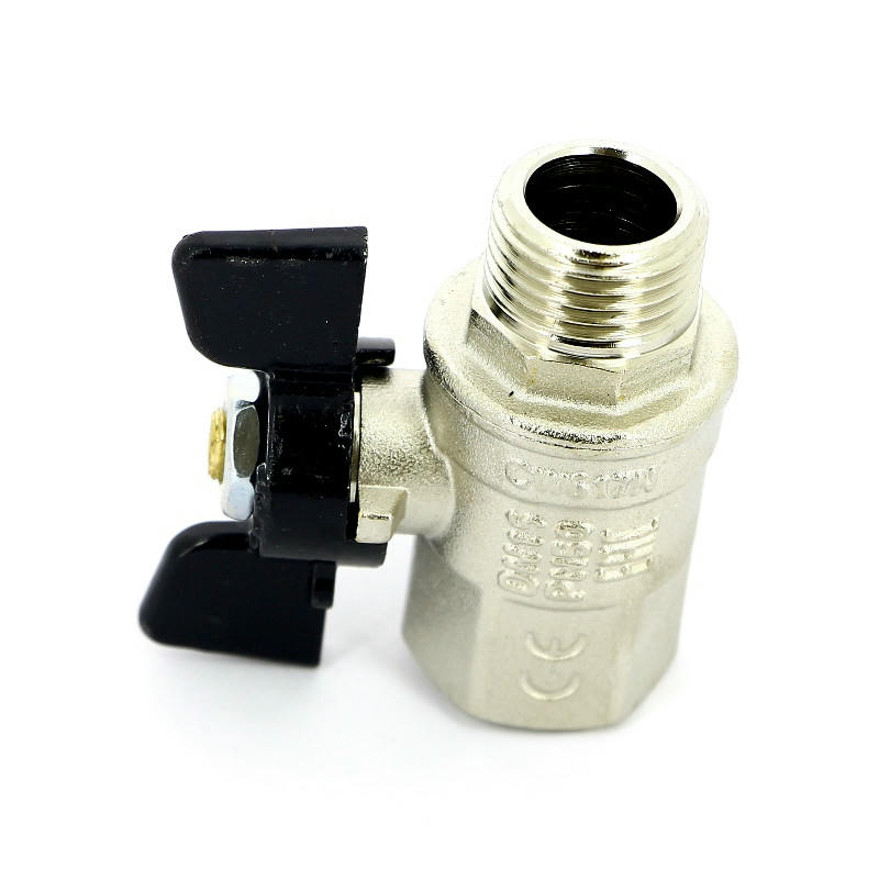 Кран шаровой НВ 1/2 бабочка NEW JERSEY серия 917 полный проход Bugatti