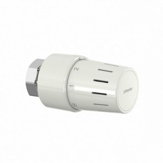 Термостатическая головка Standard TC-S3, М30х1.5, с установкой нуля, белый Simplex