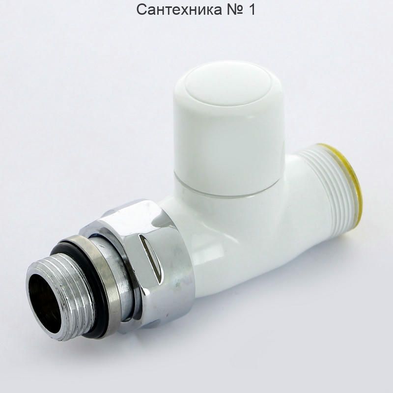 Вентиль обратный НН 1/2" х М24х19, белый New-Smart Carlo Poletti