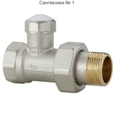 Вентиль для радиатора 1/2, прямой нижний FIV