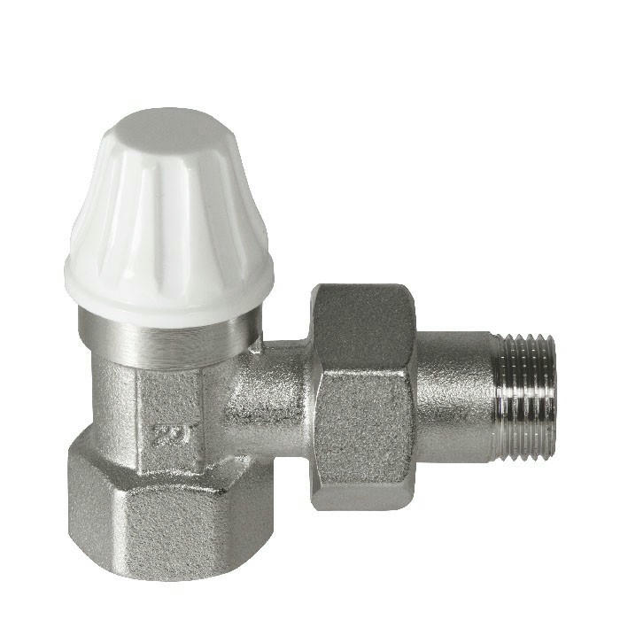 Вентиль для радиатора угловой нижний 3/4" Comisa