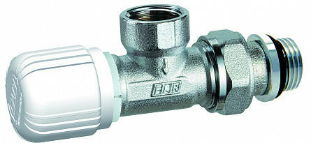 Вентиль терморегулирующий угловой с горизонтальной буксой 1/2" ВР FAR