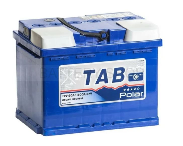 TAB POLAR 60Ah 600А обрат. пол.