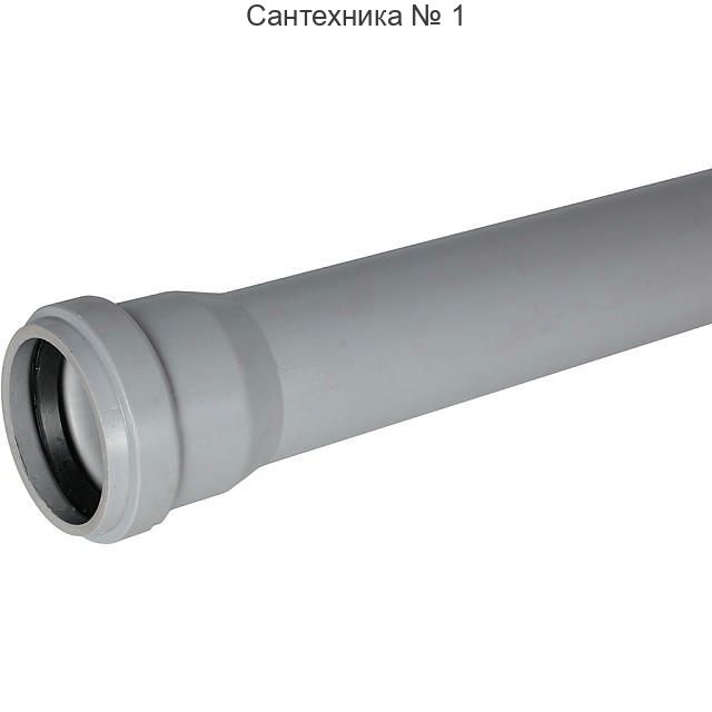 Труба канализационная бесшумная D 58 L 1000 STOUT