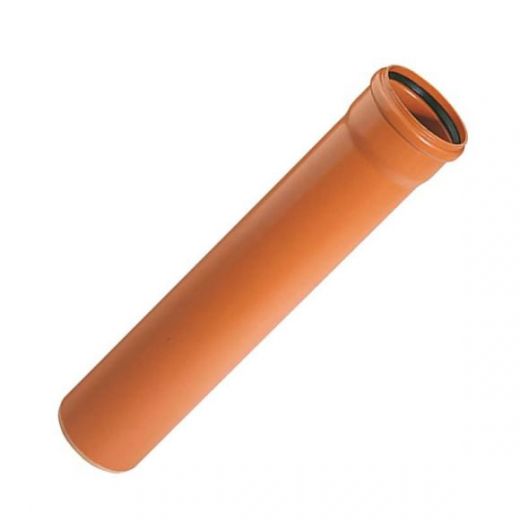 Труба канализационная однораструбная 160 x 4,0 х 1000 мм SN4 НПВХ Sinikon