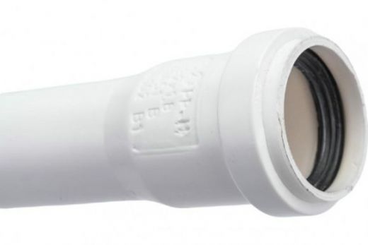 Труба канализационная HTEM 40x500 мм, белая Ostendorf