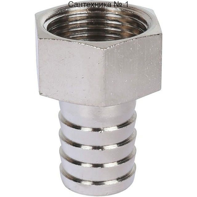 Штуцер ВР 3/4х20, никелированный STOUT