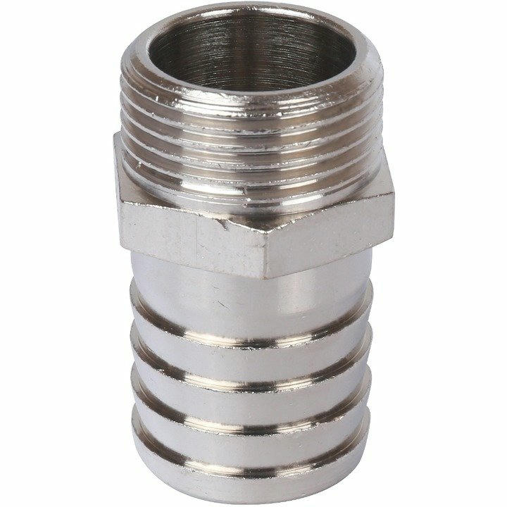 Штуцер НР 1/8"x10, никелированный STOUT