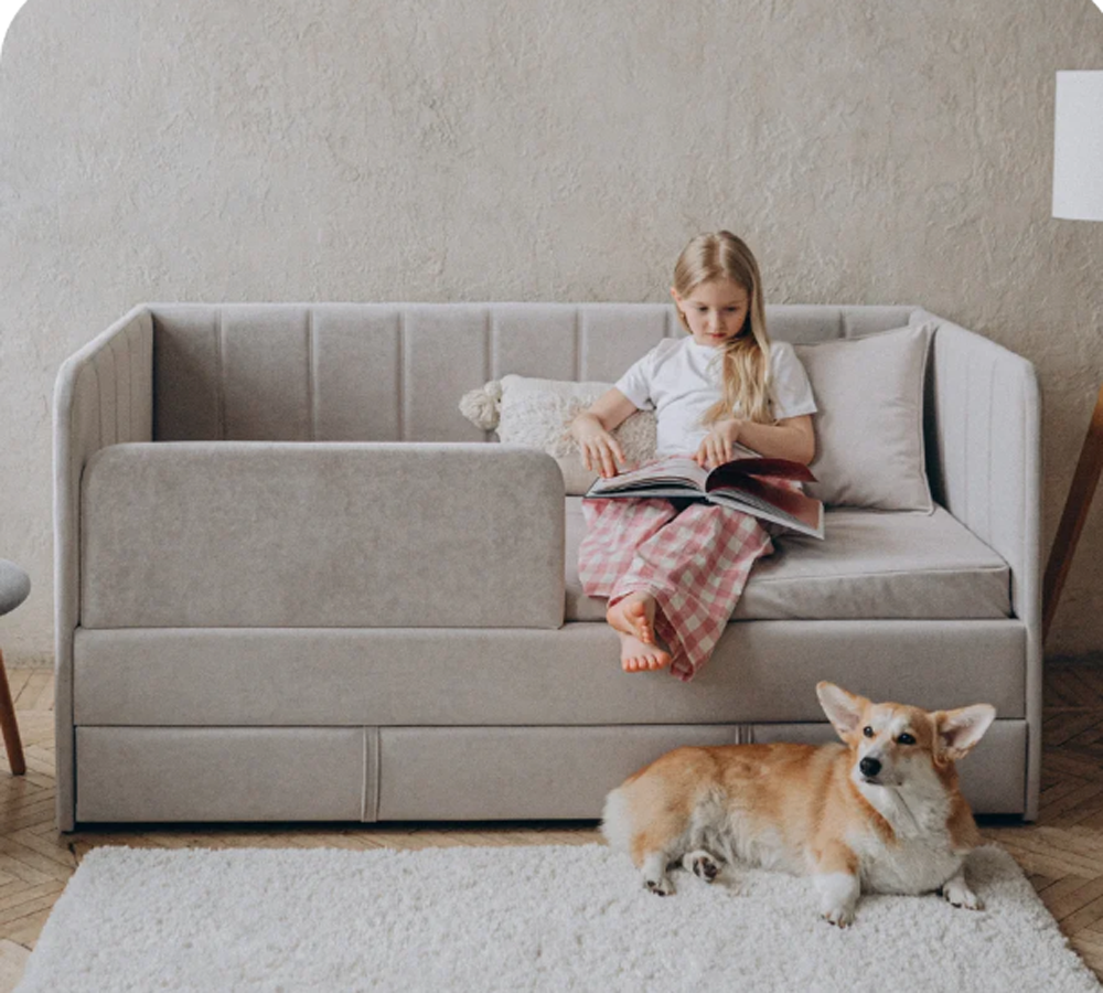 Happy line 80*160 в полоску  (светло-серый)