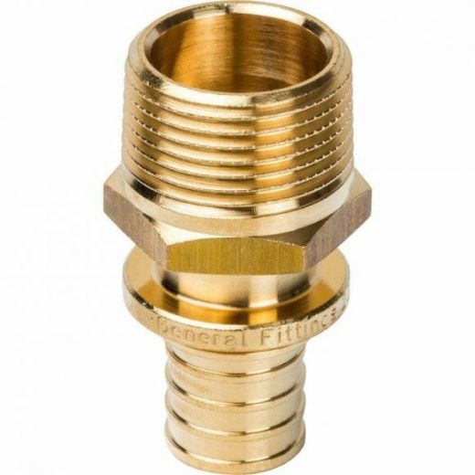 Переходник с наружной резьбой 20хR 3/4 для труб из сшитого полиэтилена STOUT