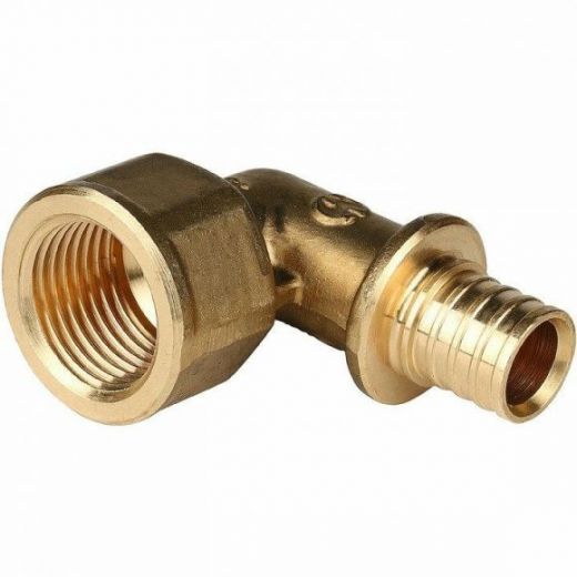 Угольник-переходник с внутренней резьбой 16хG 1/2" для труб из сшитого полиэтилена STOUT