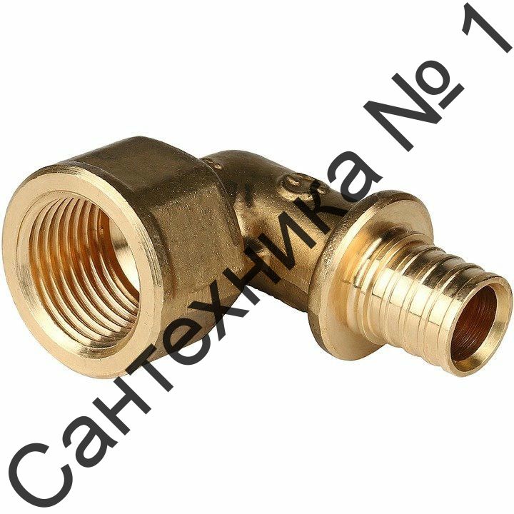 Угольник-переходник с внутренней резьбой 16хG 1/2" для труб из сшитого полиэтилена STOUT