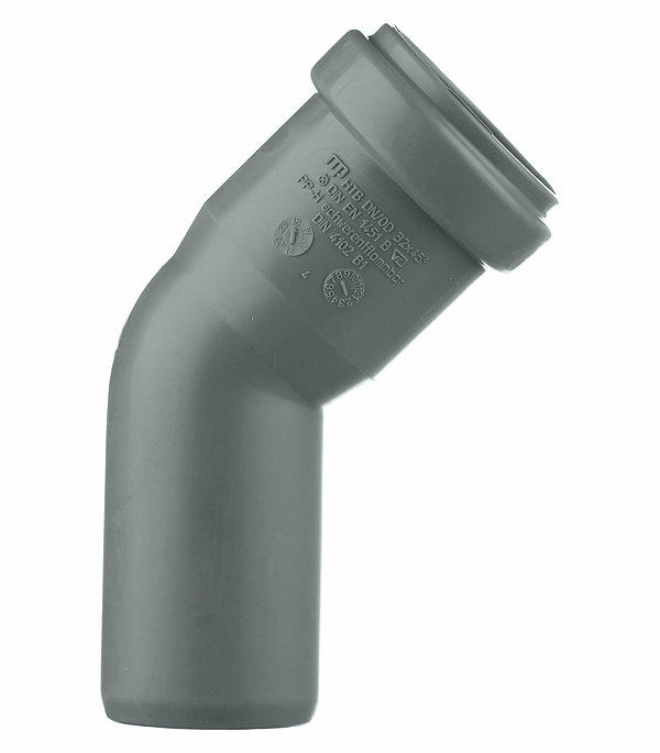 Отвод канализационный HTB 32 45° Ostendorf