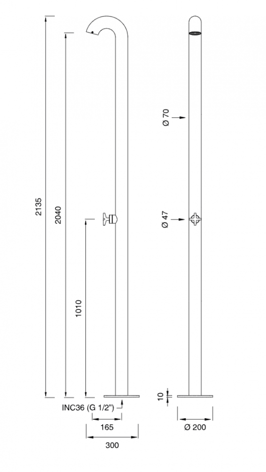 Напольная душевая стойка Cea Design Bold BLD 06 ФОТО