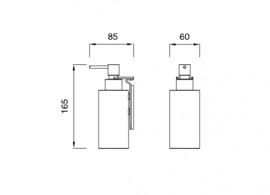 Настенный дозатор мыла Cea Design Dispensers DOS 12 схема 2