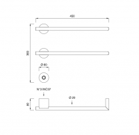 Электрический полотенцесушитель Cea Design Equilibrio EQB 92 схема 2