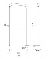 Высокий поворотный излив Cea Design MILO360 MIL113KDL схема 2