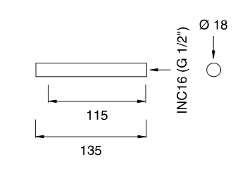 Настенный излив настенный Cea Design OPUS нержавеющая сталь OPS40 ФОТО