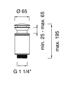 Слив-перелив Cea Design PIL нержавеющая сталь PIL29 ФОТО