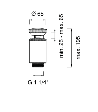 Слив-перелив Cea Design PIL нержавеющая сталь PIL30 схема 2 Слив-перелив Cea Design PIL нержавеющая сталь PIL30 схема 2