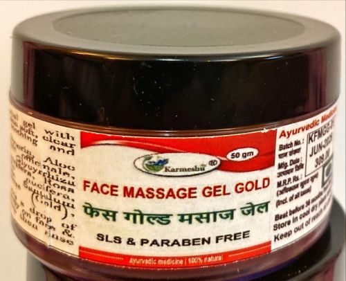 Гель массажный для умывания Золото | Face massage gel Gold | 50 г | Karmeshu