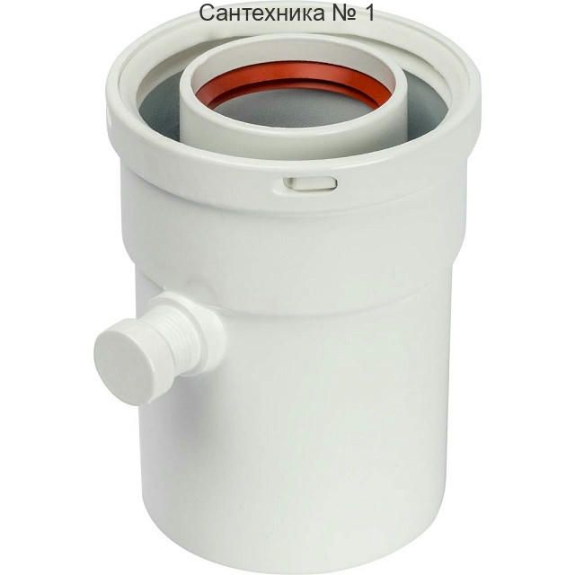 Элемент дымохода конденсатосборник вертикальный 60/100 STOUT